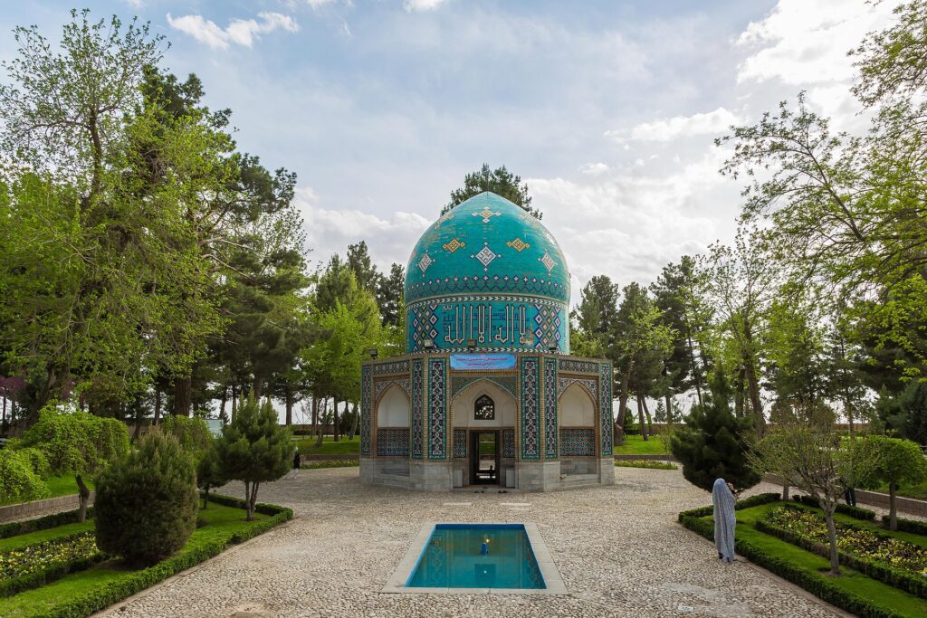 A view of the Attar mausoleum.
