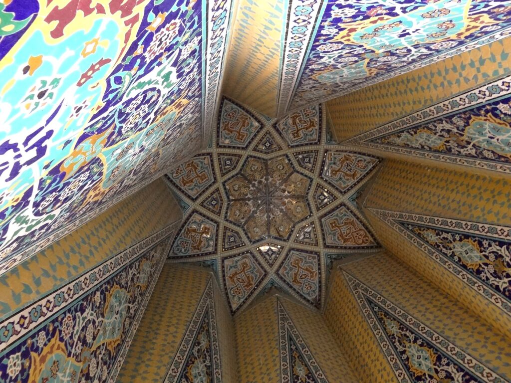 The ceiling of the mausoleum.