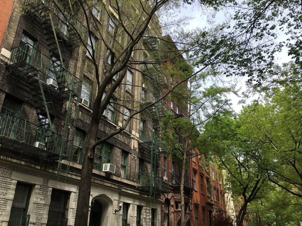 A street in Greenwich Village.