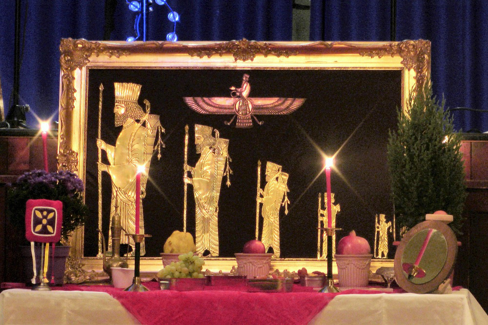 A Mehregan table in the Netherlands.