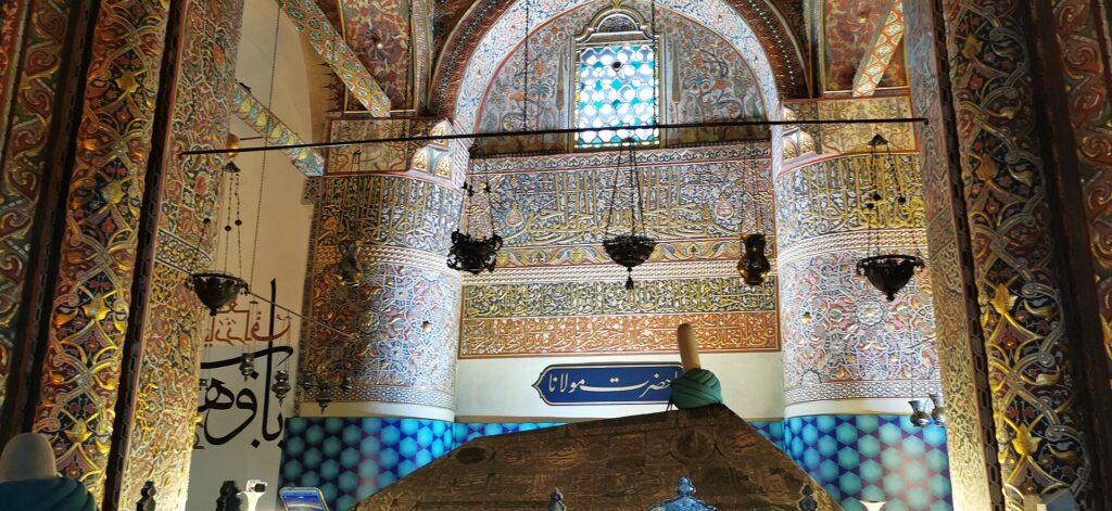 Inside the Mevlana Museum.
