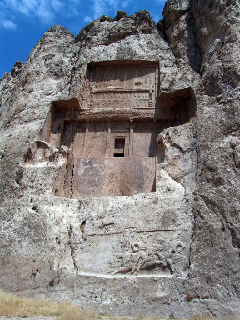 The cliff at Naqsh-e Rustam.