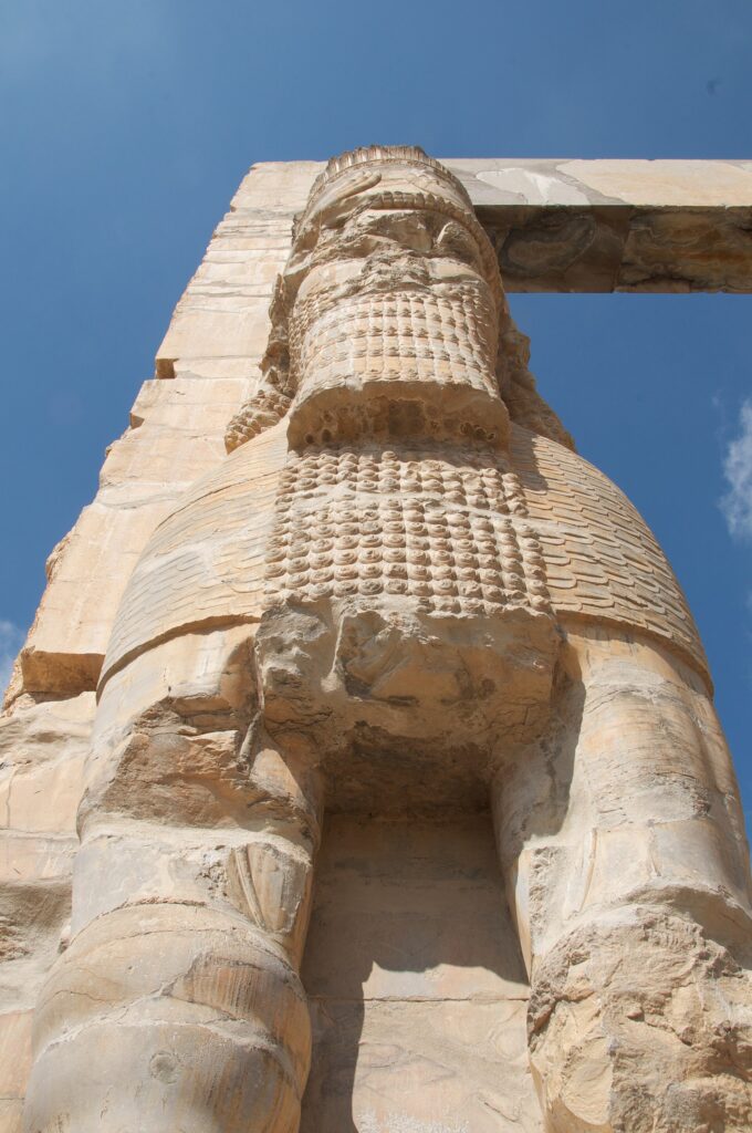 A lamassu at the Gate of All Nations.