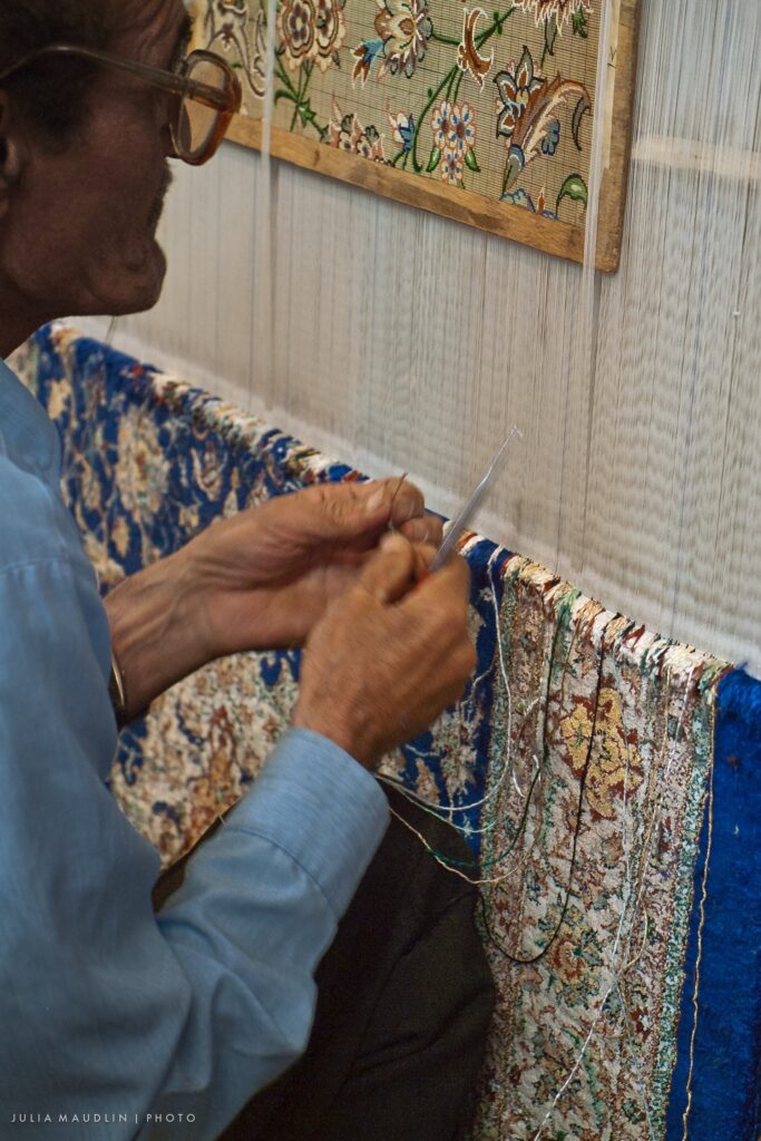 A weaver in Isfahan.