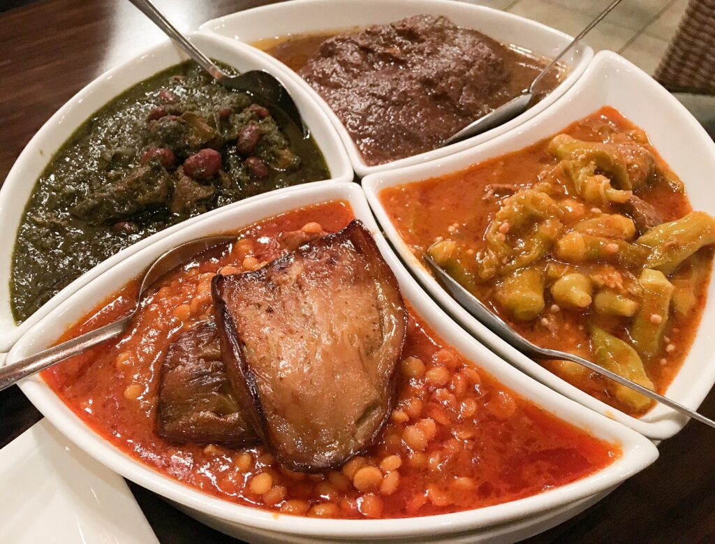 Persian main dishes.