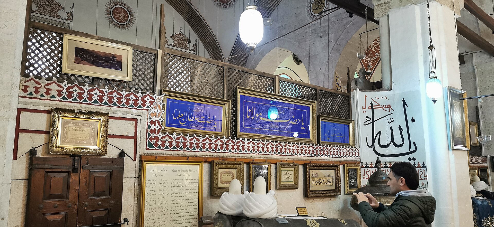 The green dome over Rumi's tomb in Konya.