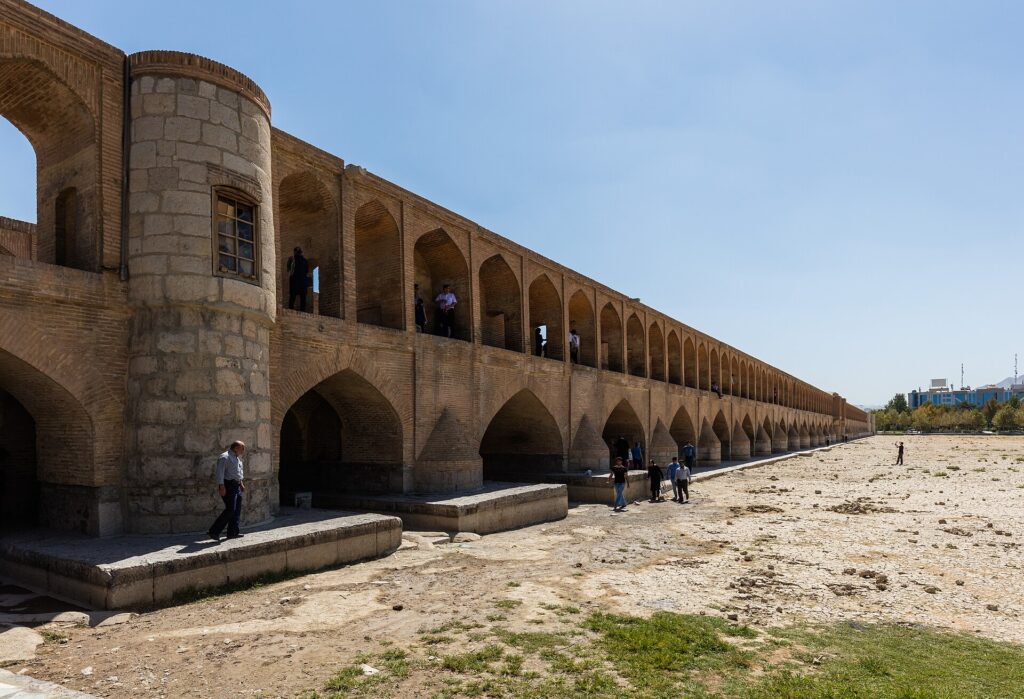 The Si-o-se-pol bridge in Isfahan.