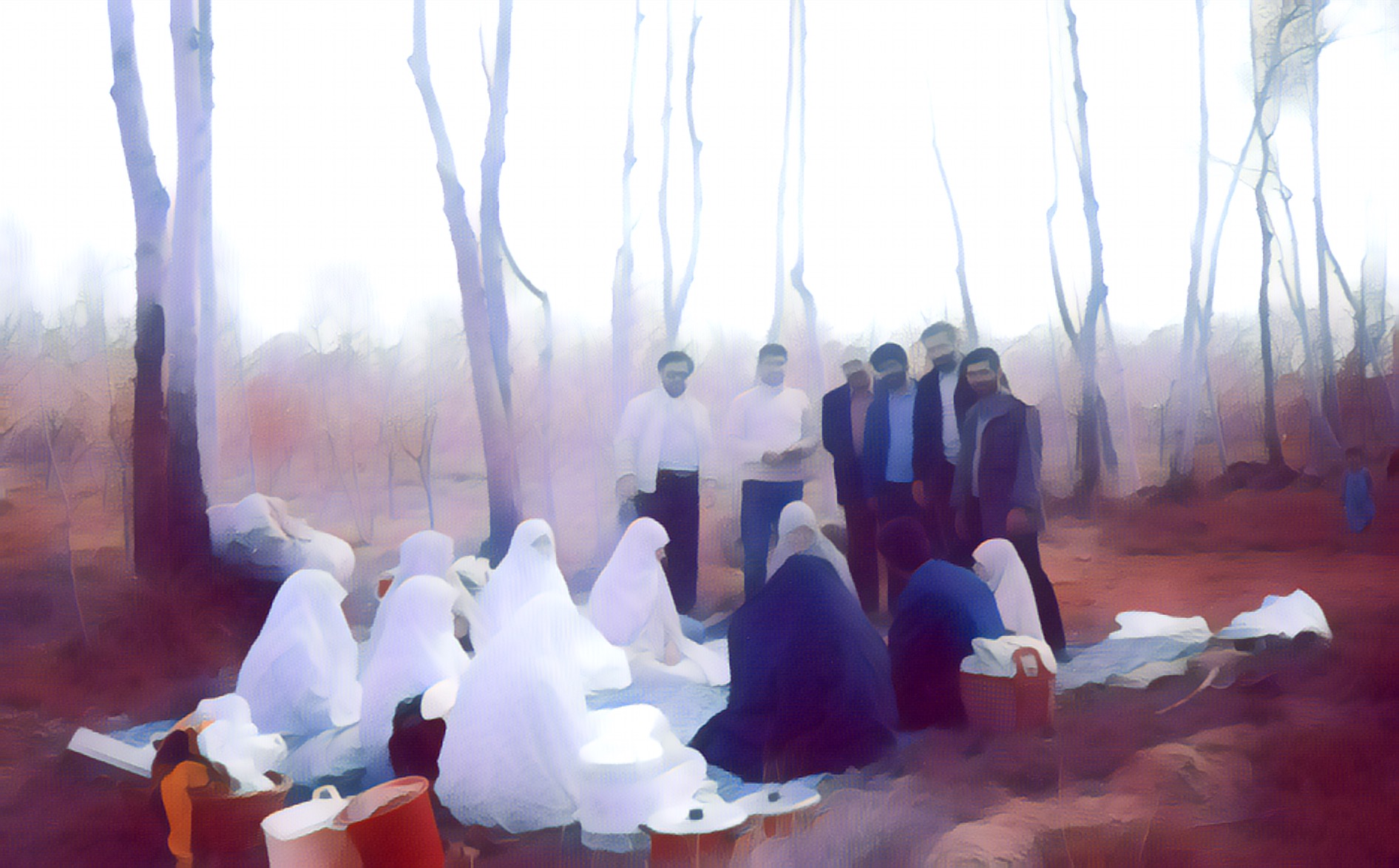 A family Sizdah Bedar picnic.