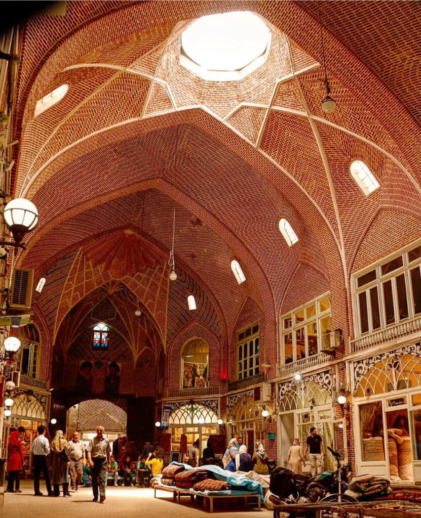 The Grand Bazaar of Tabriz.