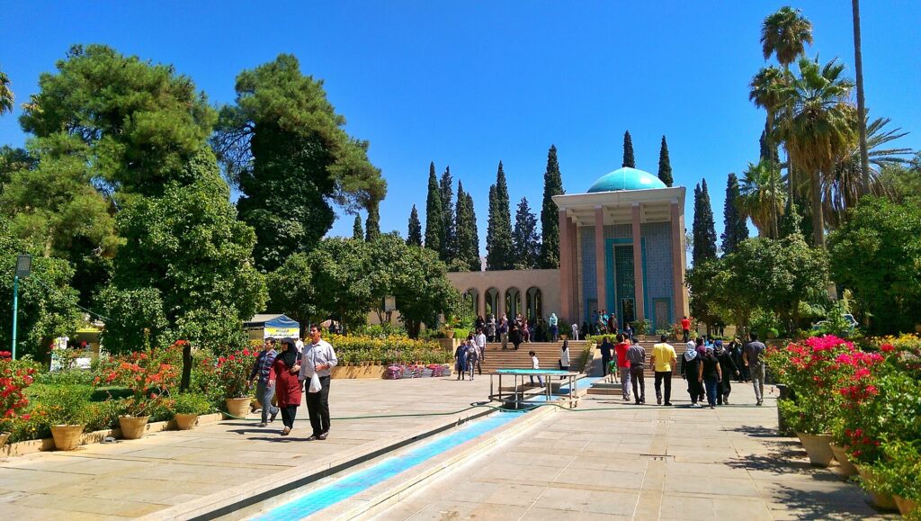 The Saadieh in its garden.